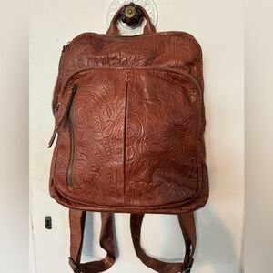 Leather Mini Backpack Purse